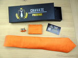 Coffrets Cravate Pack Prestige Orange Moderne