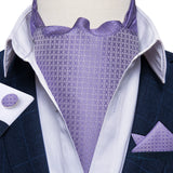 Cravate Ascot Lila Mosaïque