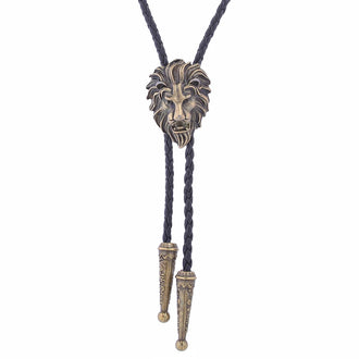 Cravate Bolo TĂȘte de Lion Bronze 2
