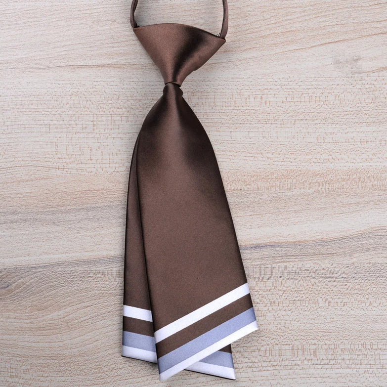 Cravate Femme Moderne Marron