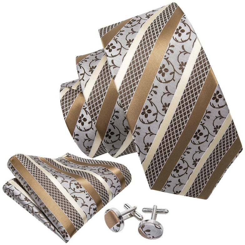 Cravate_Or_et_Marron_Chic