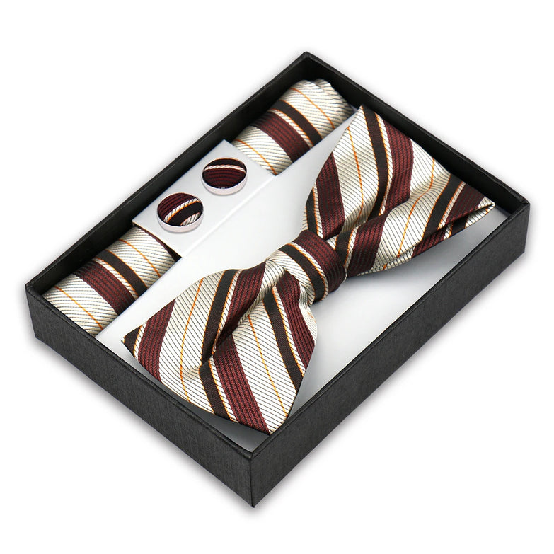 Coffret Noeud Papillon Élégance – Ensemble 3 Pièces pour un Style Parfait