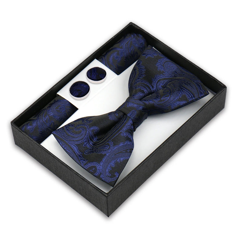 Coffret Noeud Papillon Élégance – Ensemble 3 Pièces pour un Style Parfait