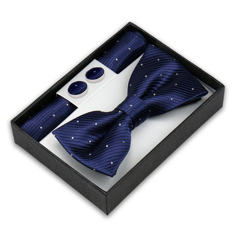 Coffret Noeud Papillon Élégance – Ensemble 3 Pièces pour un Style Parfait