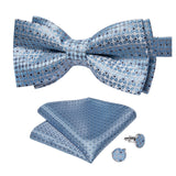 Nœud Papillon Bleu Ciel à Pois
