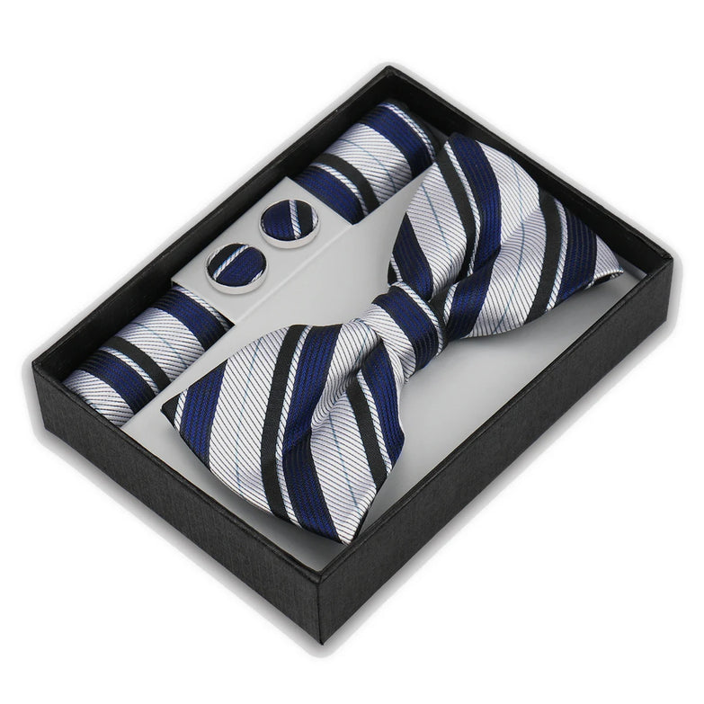 Coffret Noeud Papillon Élégance – Ensemble 3 Pièces pour un Style Parfait