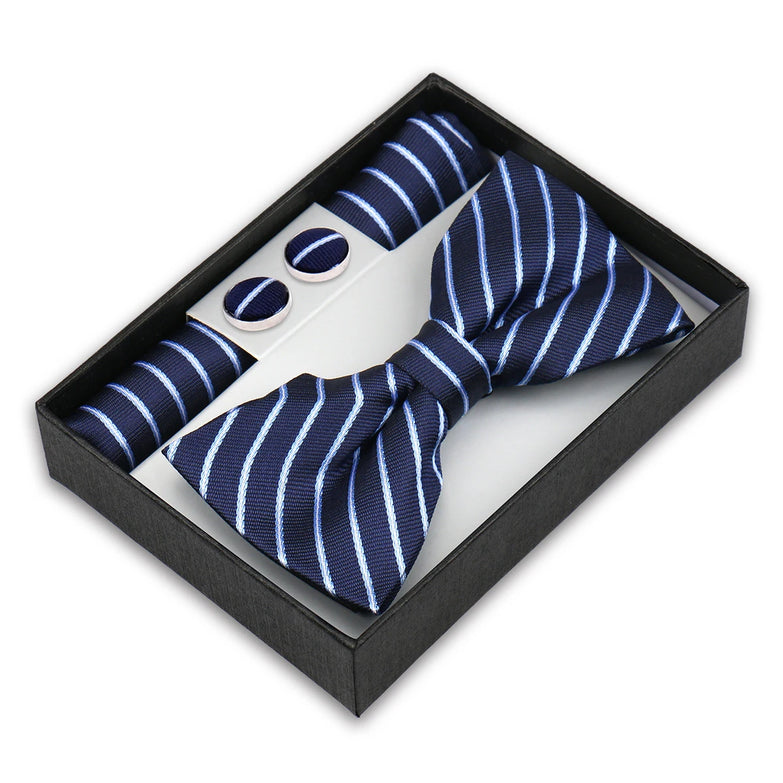 Coffret Noeud Papillon Élégance – Ensemble 3 Pièces pour un Style Parfait
