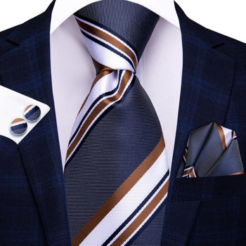 Prestige Pack Blue and White Tie Modern Patterns