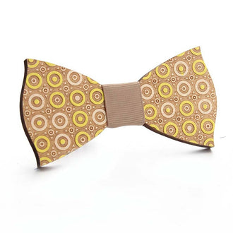 Nœud papillon en bois volutes