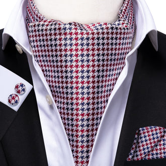 Cravate Ascot Bleu Blanc Rouge
