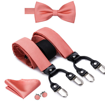 Nœud papillons et Bretelles Rose Dragée
