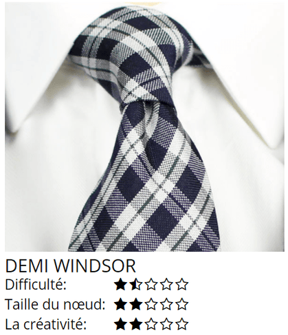 Comment nouer un demi-nœud Windsor - Cravate Prestige