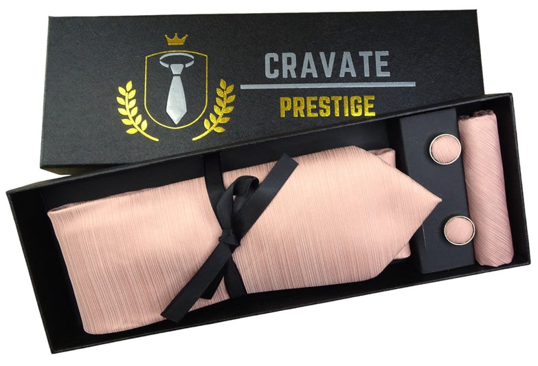 Coffrets Cravate Pack Prestige Rose Pale Modern