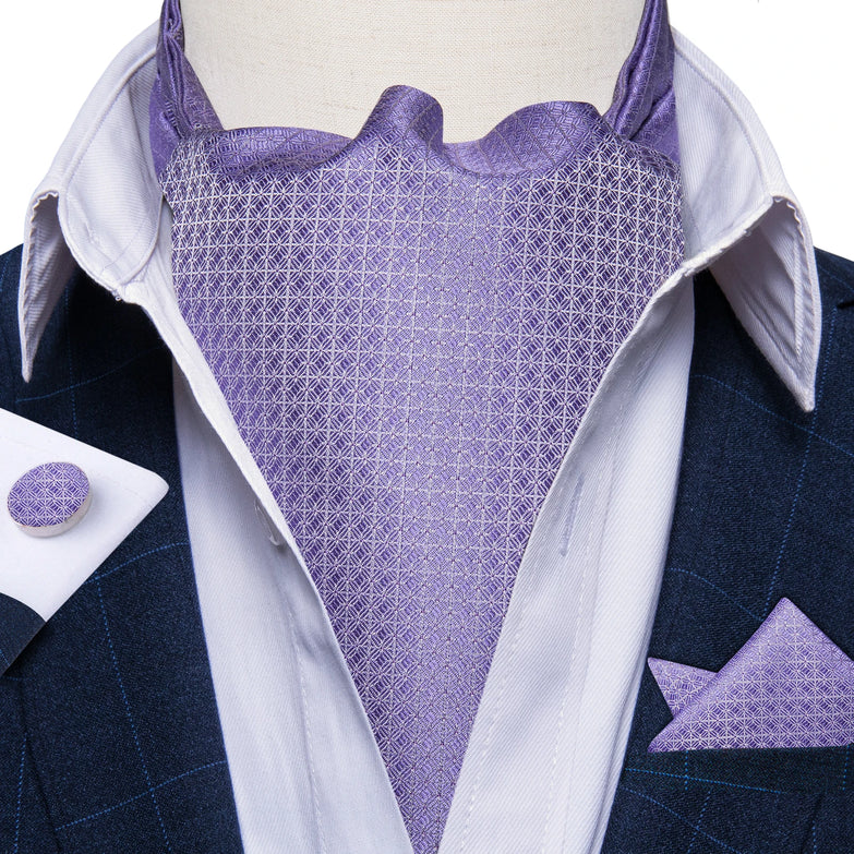 Cravate Ascot Lila Mosaïque