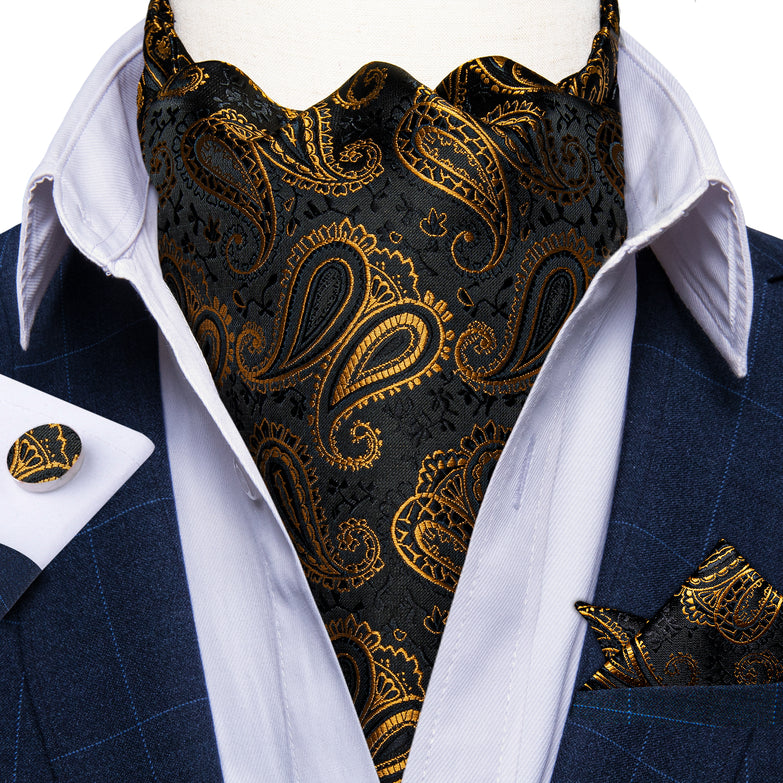 Cravate Ascot Or Baroque