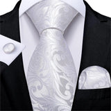 Cravate Blanche Pack Prestige Paisley