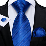 Cravate Bleu roi moderne