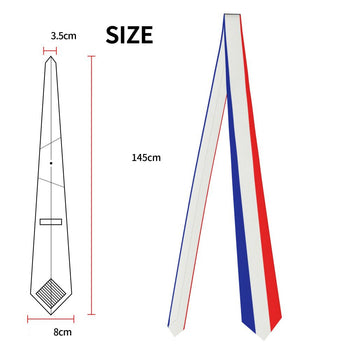 Cravate Drapeau Français Taille