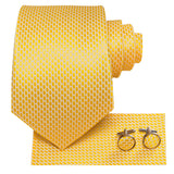 Cravate Jaune Nid d'abeille