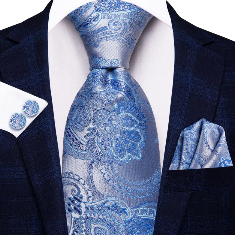 Cravate Pack Prestige Bleu Clair Baroque