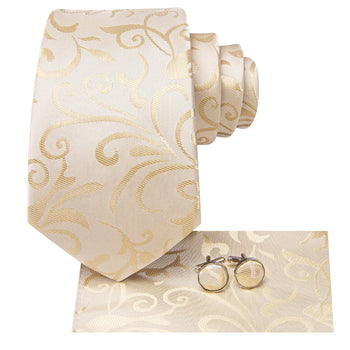 Cravate Pack Prestige Champagne Floral