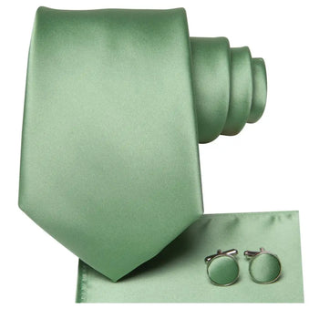 cravate vert sauge pack prestige 3