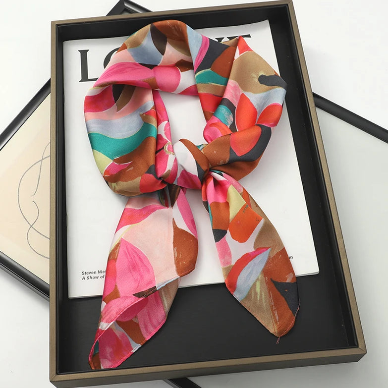 Foulard en Soie Floral 2