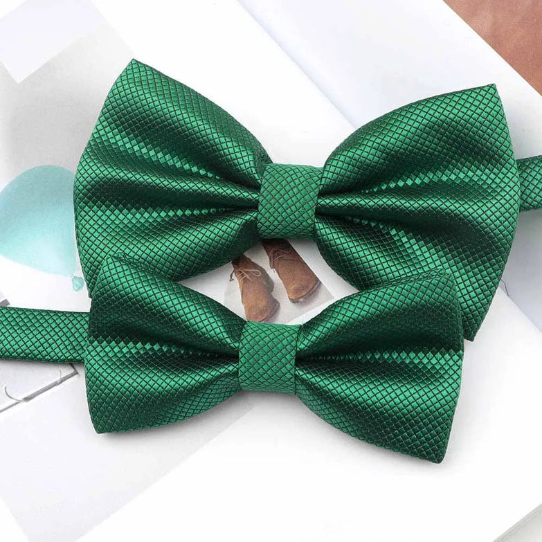 Nœud Paillon père et fils Moderne Vert Jade