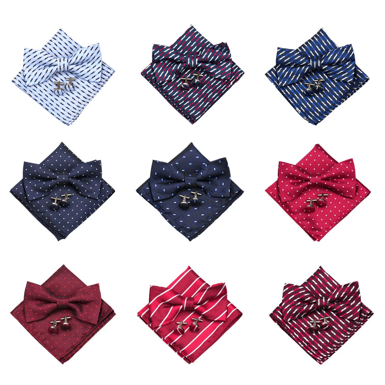 Coffret Noeud Papillon Élégance – Ensemble 3 Pièces pour un Style Parfait