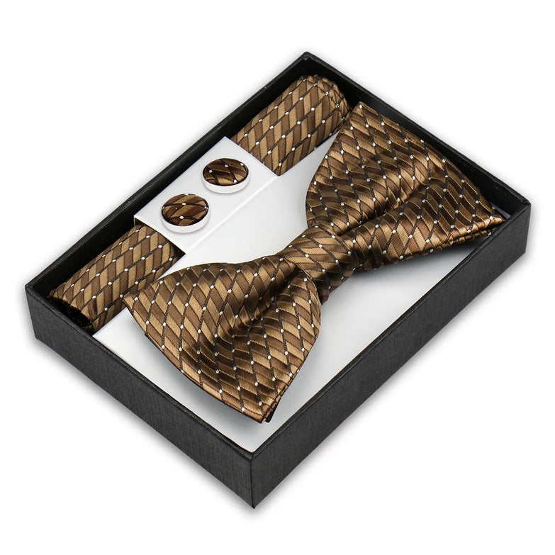 Coffret Noeud Papillon Élégance – Ensemble 3 Pièces pour un Style Parfait