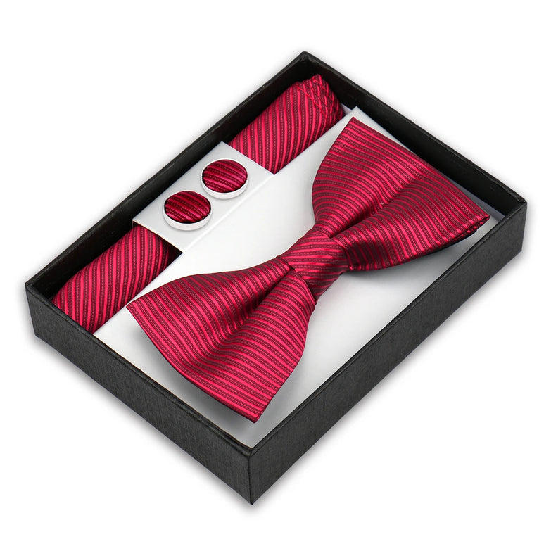 Coffret Noeud Papillon Élégance – Ensemble 3 Pièces pour un Style Parfait