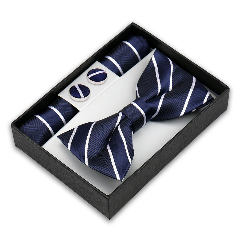 Coffret Noeud Papillon Élégance – Ensemble 3 Pièces pour un Style Parfait