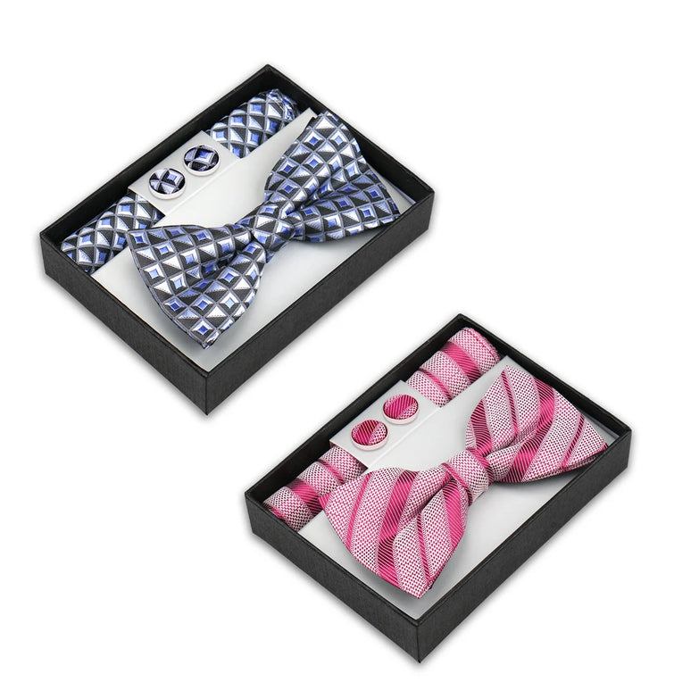 Coffret Noeud Papillon Élégance – Ensemble 3 Pièces pour un Style Parfait