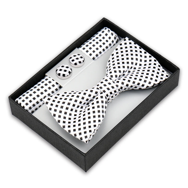 Coffret Noeud Papillon Élégance – Ensemble 3 Pièces pour un Style Parfait