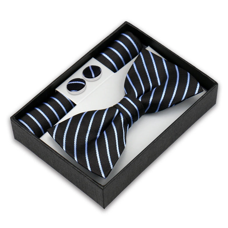 Coffret Noeud Papillon Élégance – Ensemble 3 Pièces pour un Style Parfait