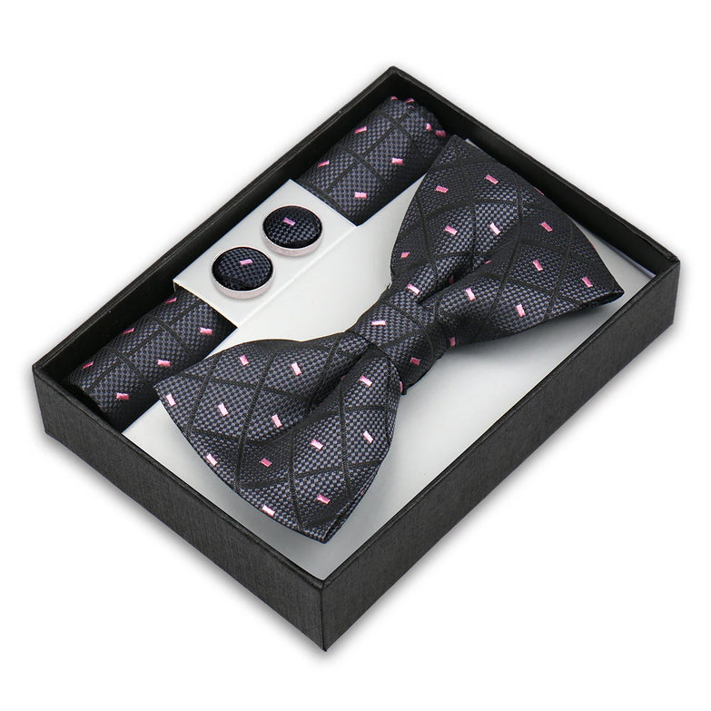 Coffret Noeud Papillon Élégance – Ensemble 3 Pièces pour un Style Parfait