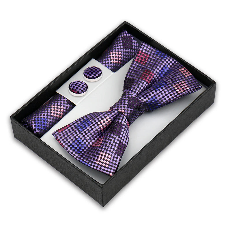 Coffret Noeud Papillon Élégance – Ensemble 3 Pièces pour un Style Parfait