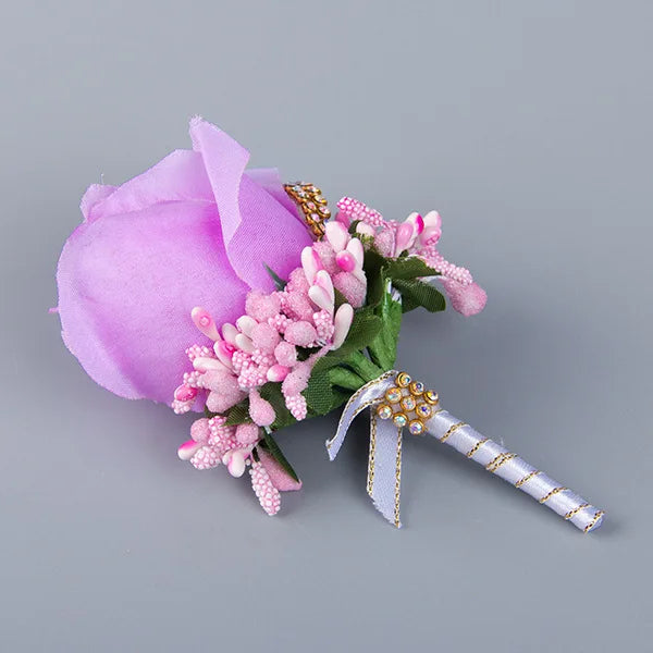 Boutonnière de Mariage Flower Party - Élégance Florale pour Votre Grand Jour