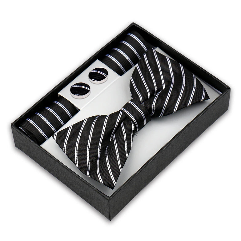 Coffret Noeud Papillon Élégance – Ensemble 3 Pièces pour un Style Parfait