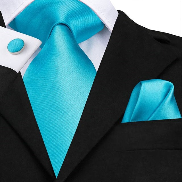 Cravate Bleu Turquoise