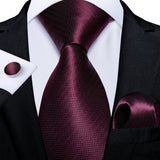 Cravate Bordeaux à Chevrons Pack Prestige