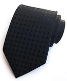 Cravate Noire à Pois Noir