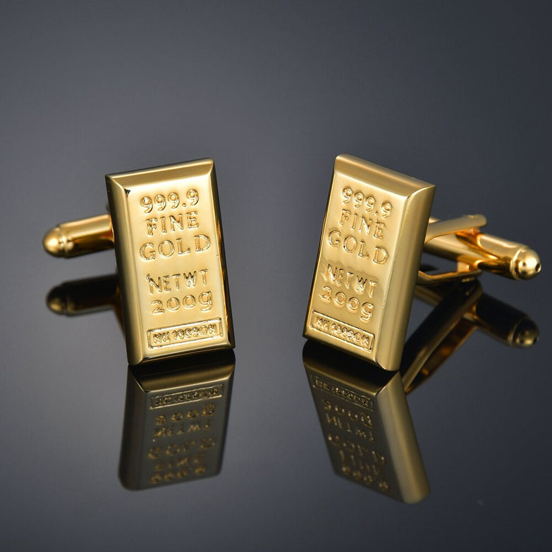 Boutons de Manchette Lingot d'Or