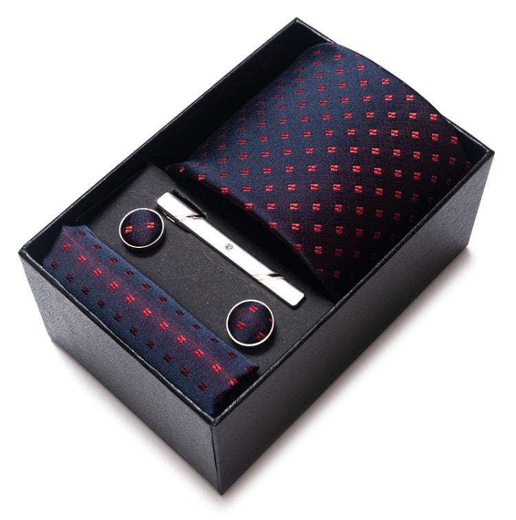 Cravate Noir et Rouge