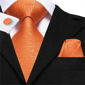 Prestige Orange Straw Effect Tie