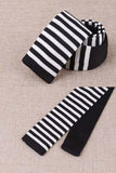 Cravate en Tricot Noir et Blanc - Cravate Prestige