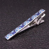 Pince à Cravate Trèfles Bleu - Cravate Prestige