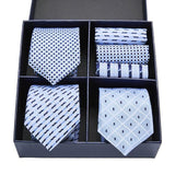 Coffret de Cravates Trio Bleu Clair - Cravate Prestige