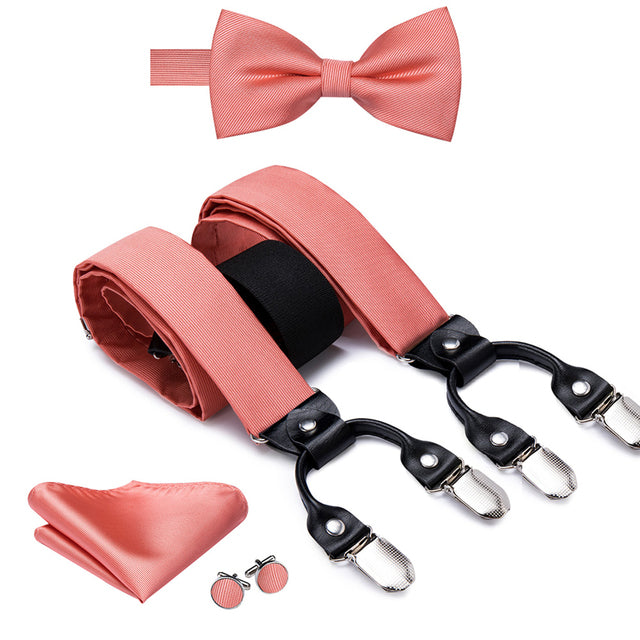 Nœud papillons et Bretelles Rose Dragée